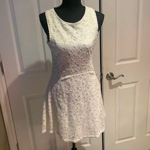 Monteau White Mini Dress with Chic Design